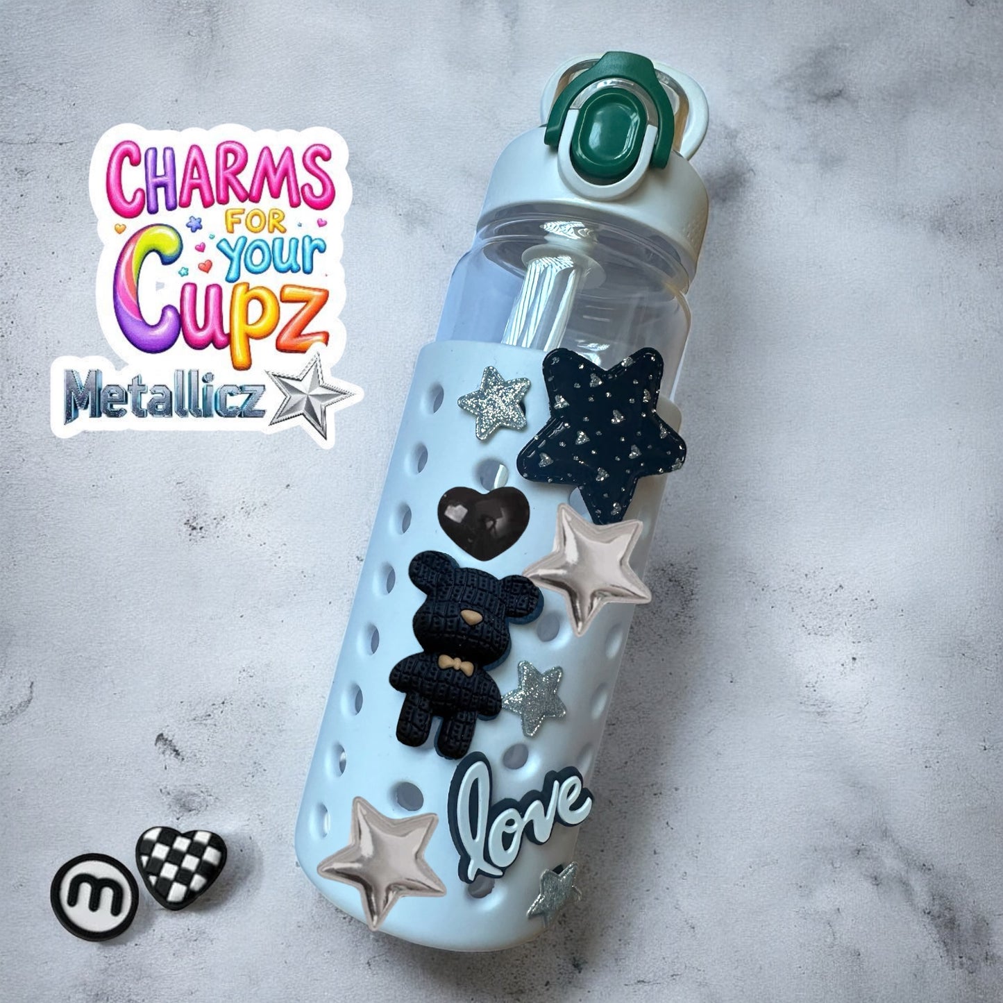 “Metallicz” 11 piece charm bundle set