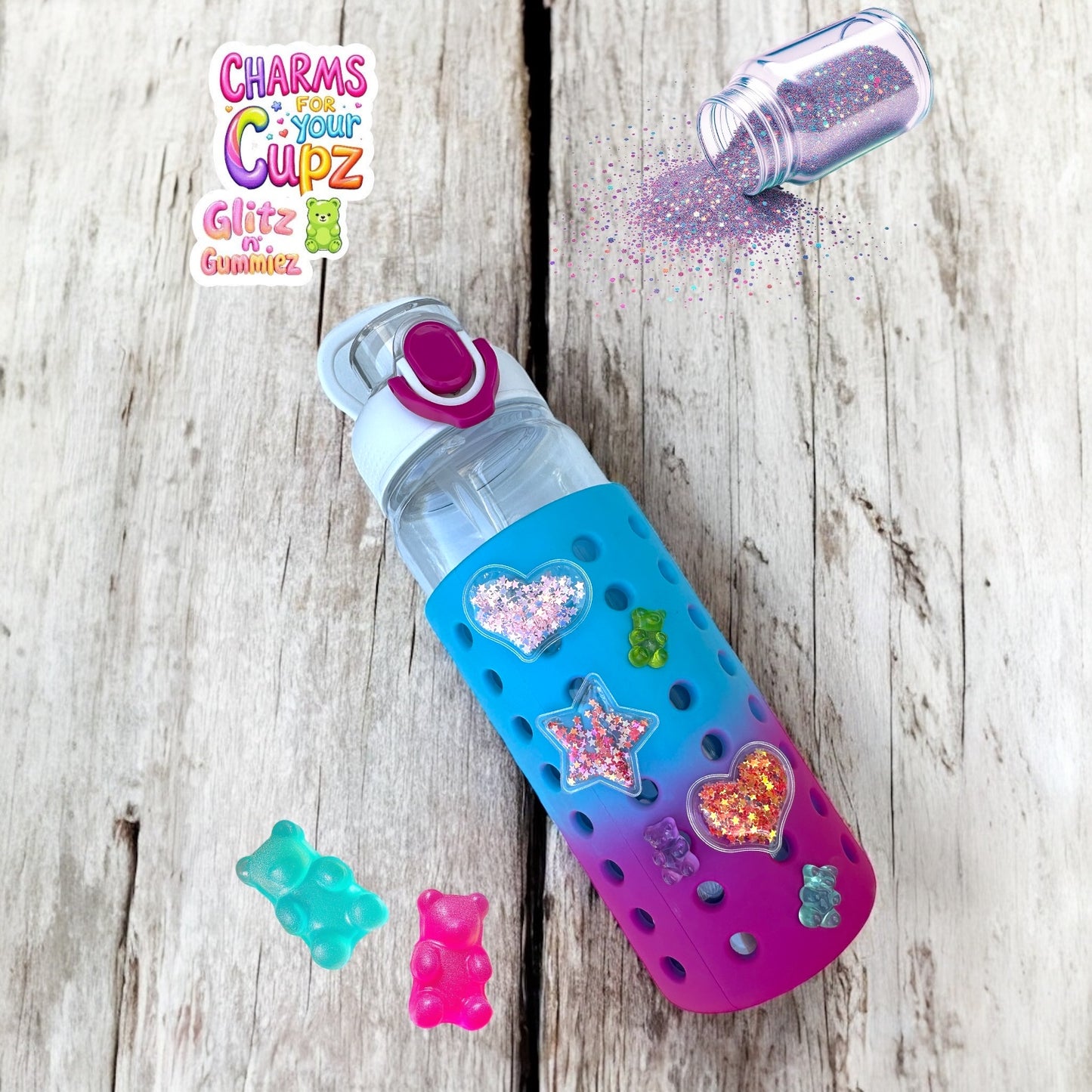“Glitz n’ Gummiez” 6 piece charm bundle set