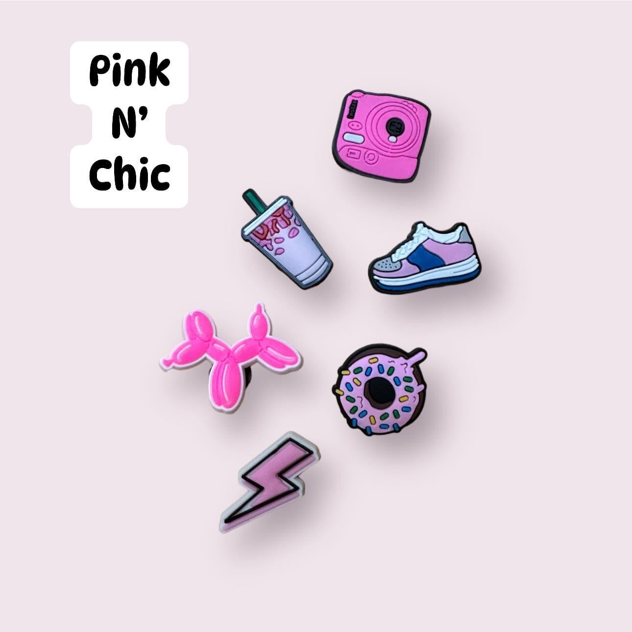Pink N' Chic 6 piece charm bundle set
