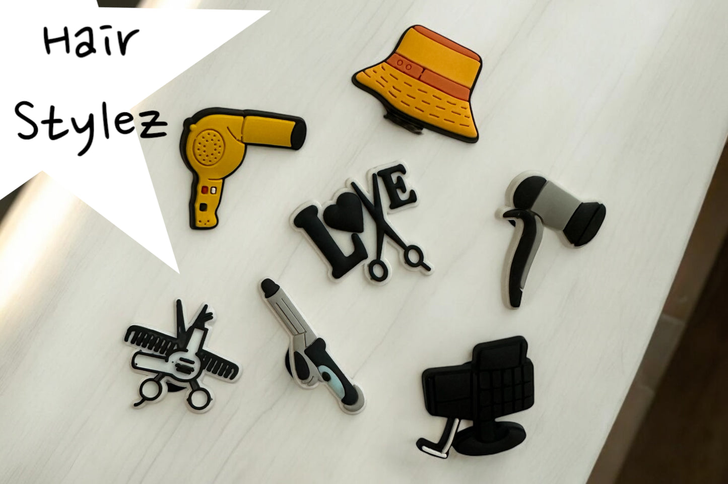 Hair Stylez 7 piece charm bundle set