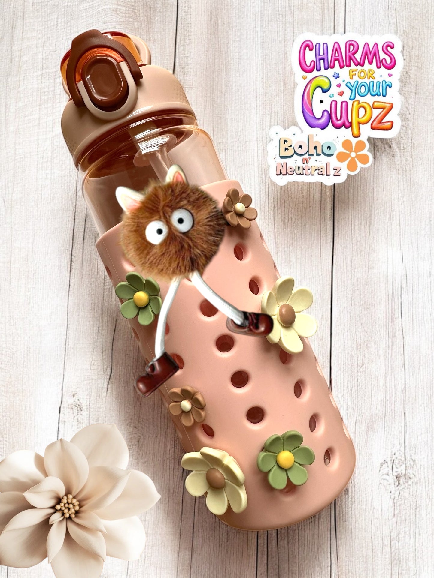 Boho n' Neutralz 7 piece charm bundle set