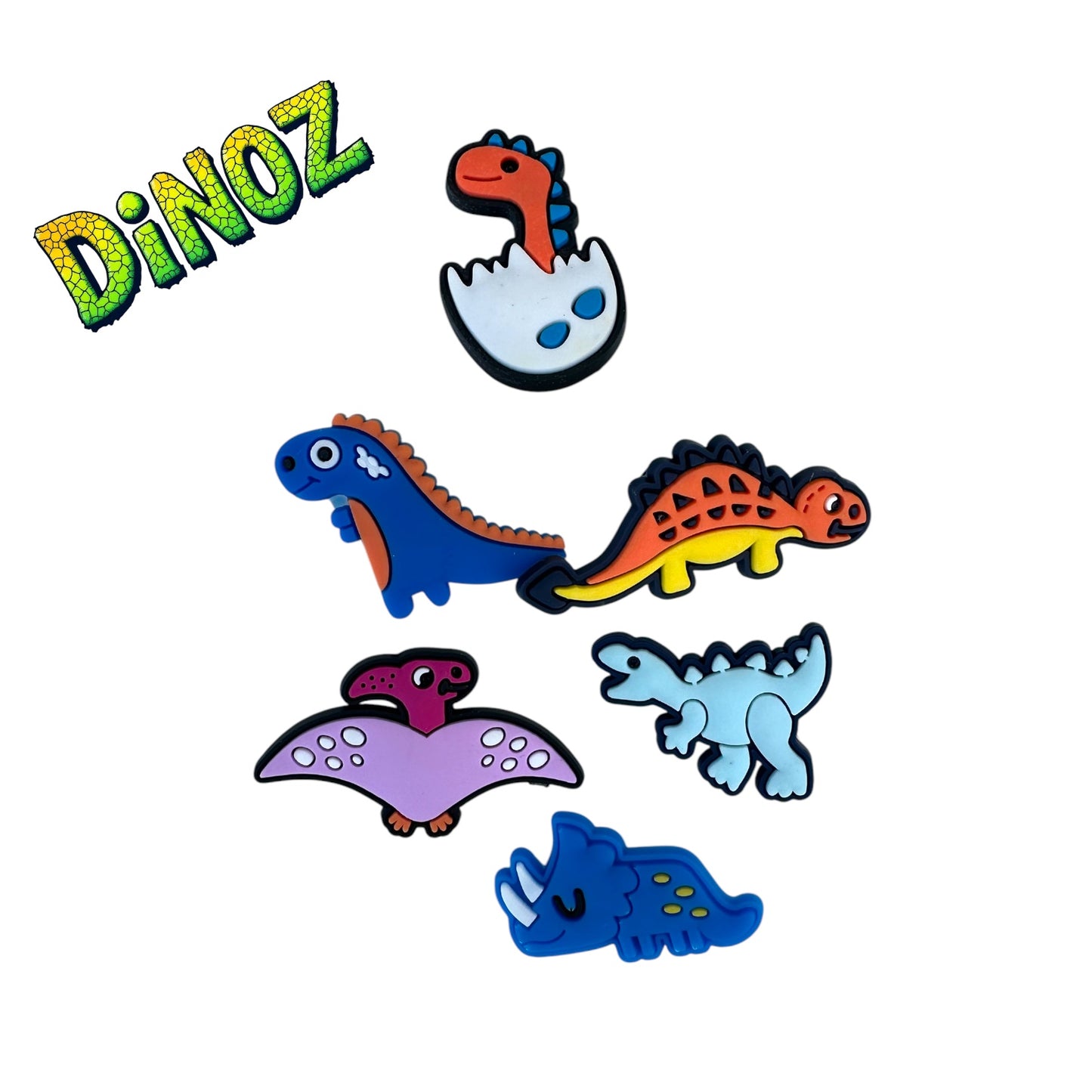 “Dinoz” misc. 6 piece charm bundle set