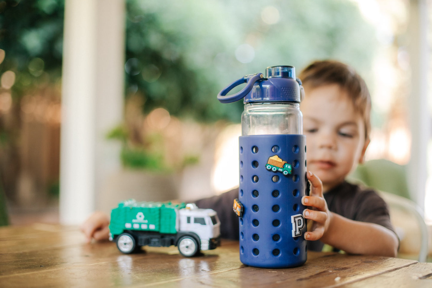 Blue 24oz Water Bottle with Blue sleeve