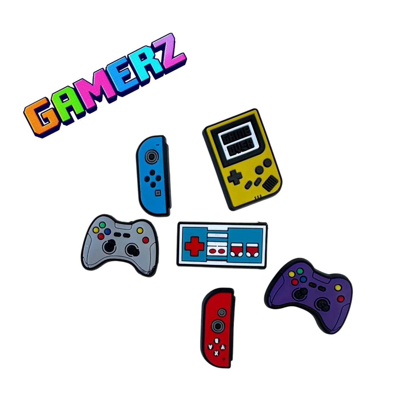 Gamerz 6 piece charm bundle set