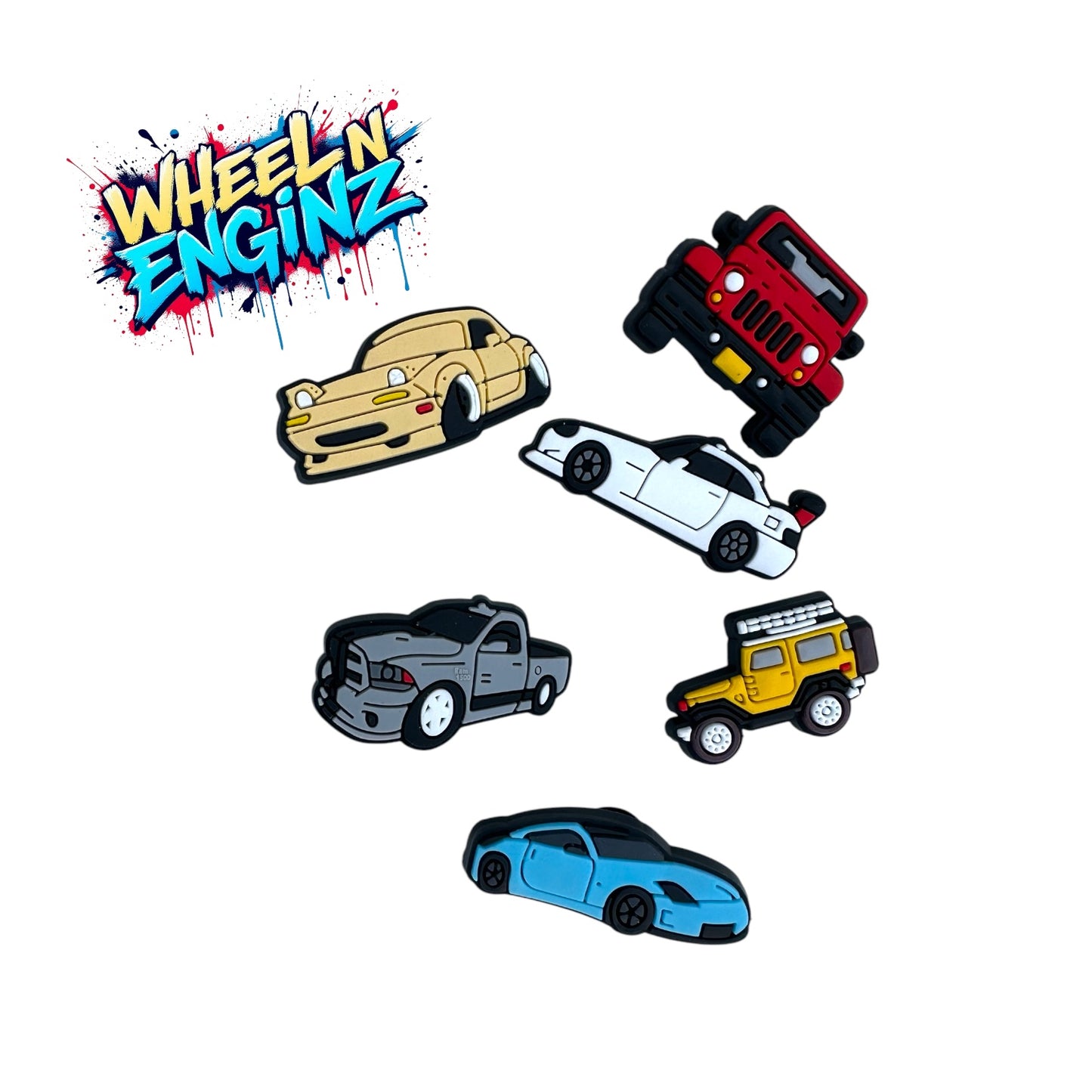 “Carz” misc. 6 piece charm bundle set