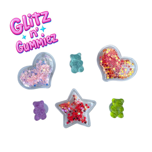 “Glitz n’ Gummiez” 6 piece charm bundle set