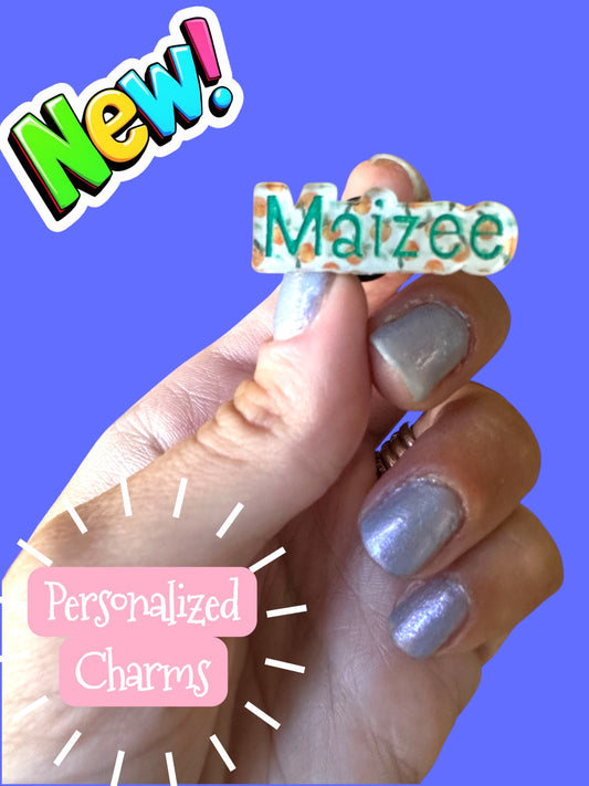 NEW! Acrylic Personalized Name Charm