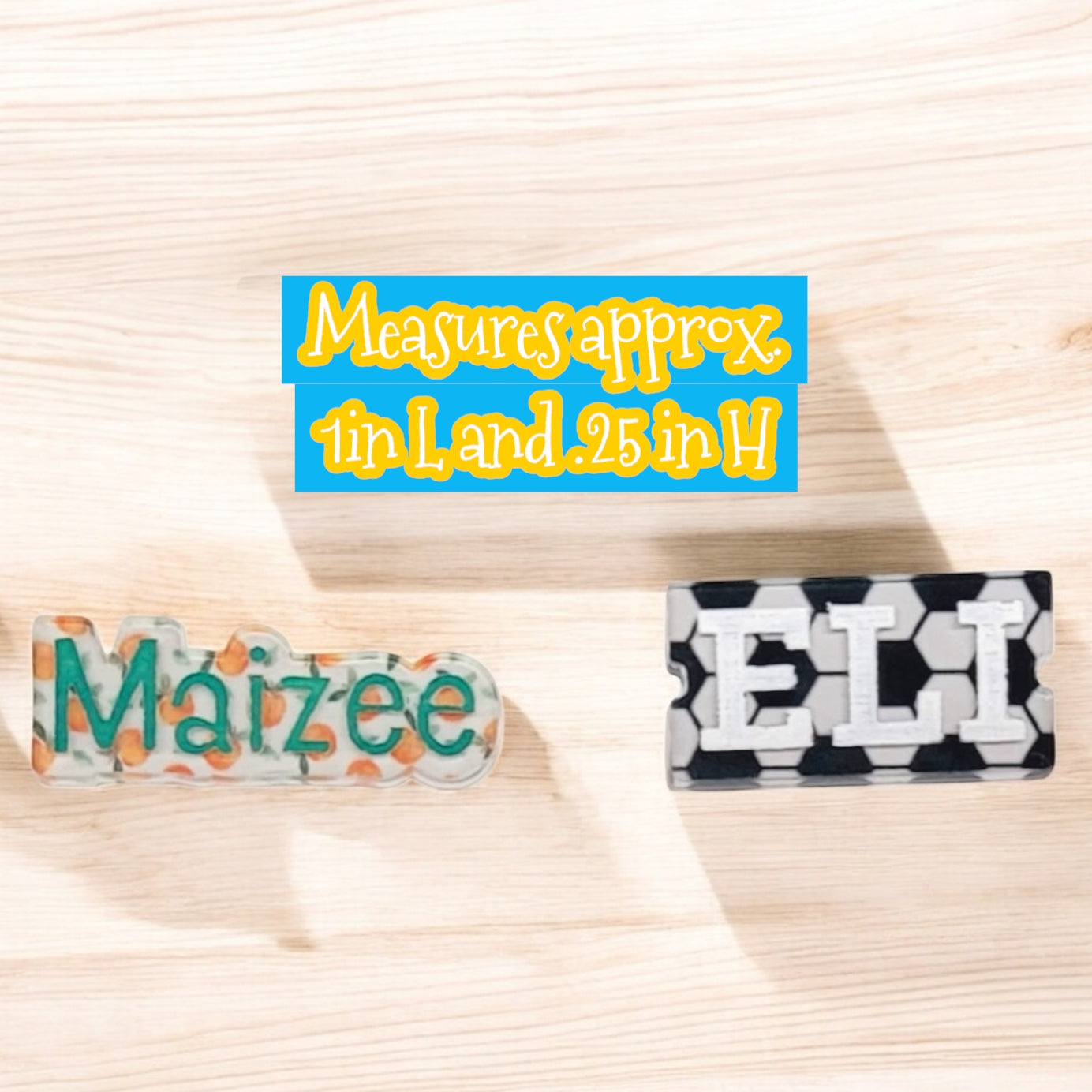 NEW! Acrylic Personalized Name Charm