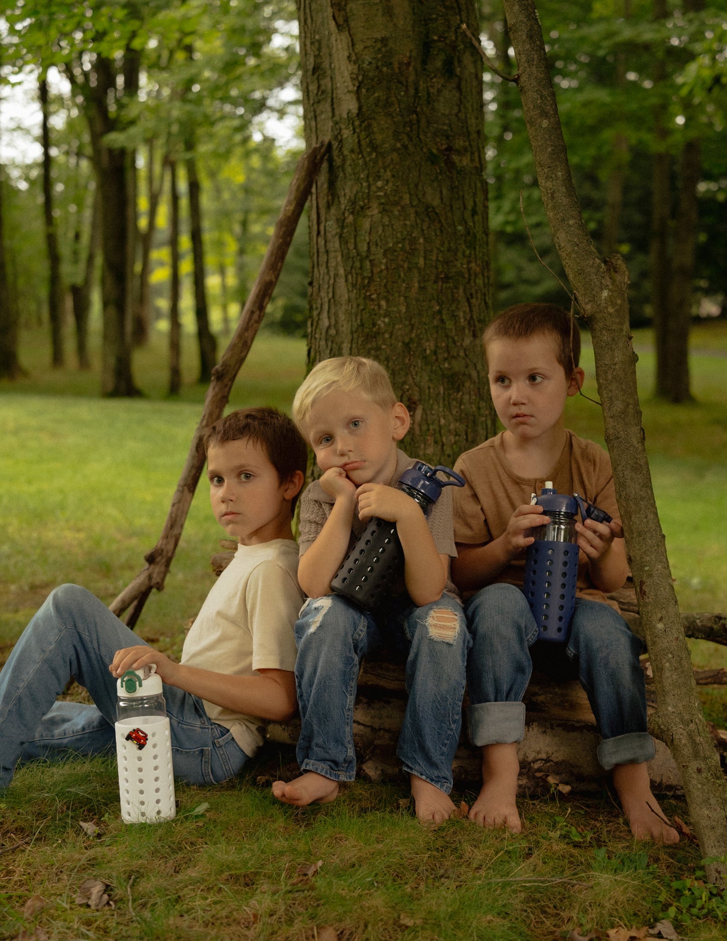 Blue 24oz Water Bottle with Blue sleeve