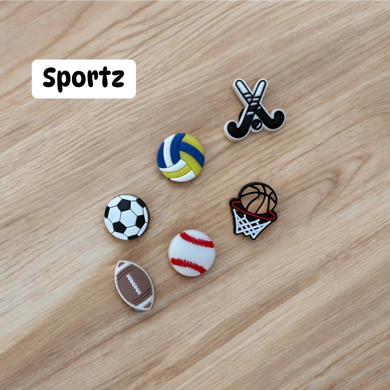 Sportz 6 piece charm bundle set