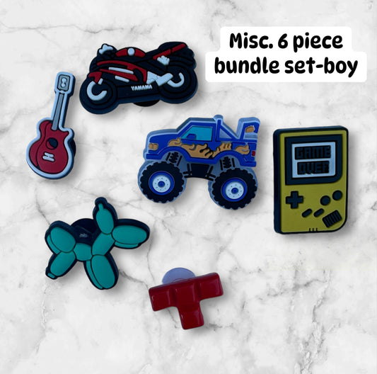 Misc. 6 piece charm bundle set- Boy